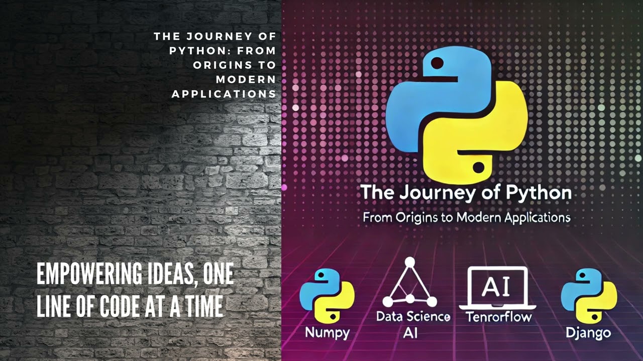 The Journey of Python: From Origins to Modern Applications