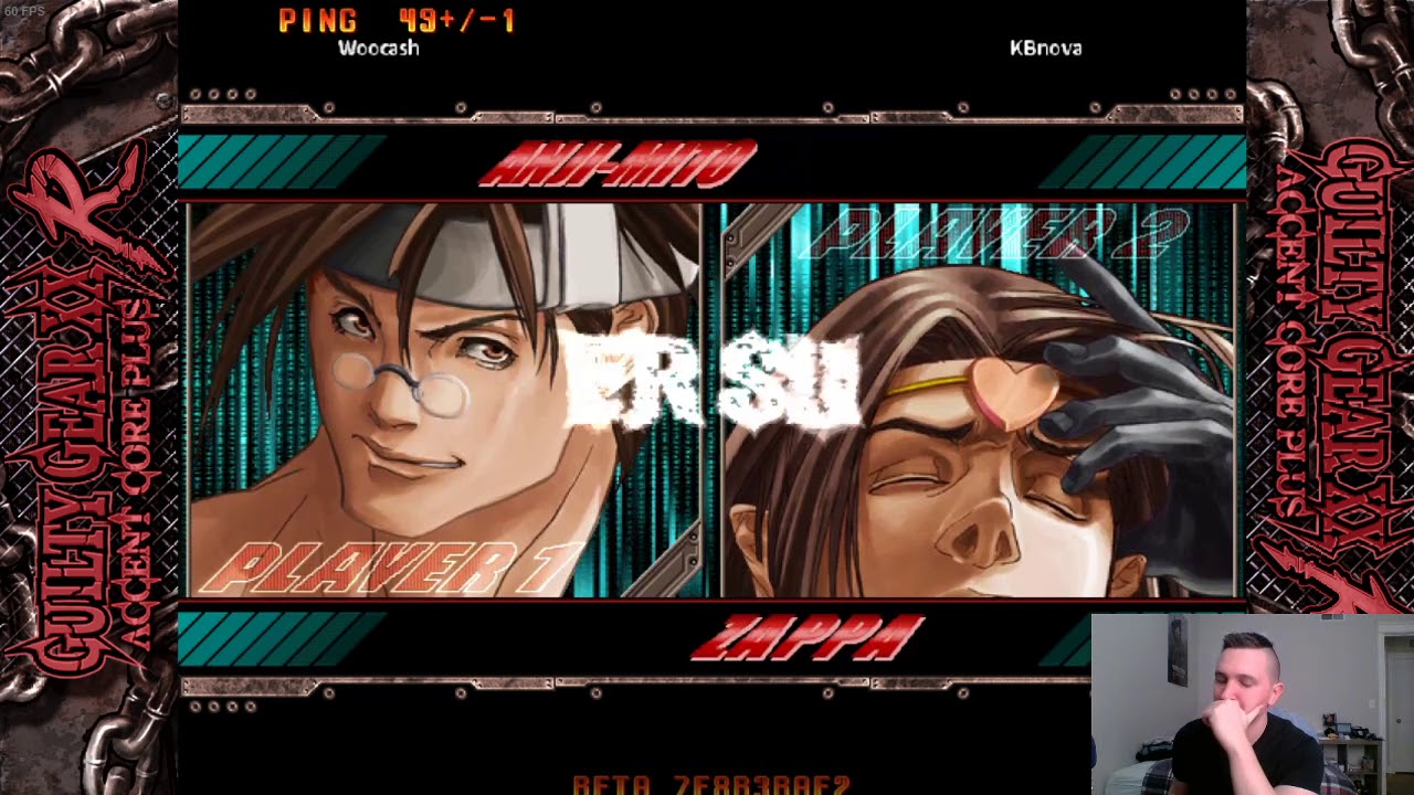 Anji/Baiken (Woocash) vs. Zappa (KBNova) - Guilty Gear Accent Core +R gameplay