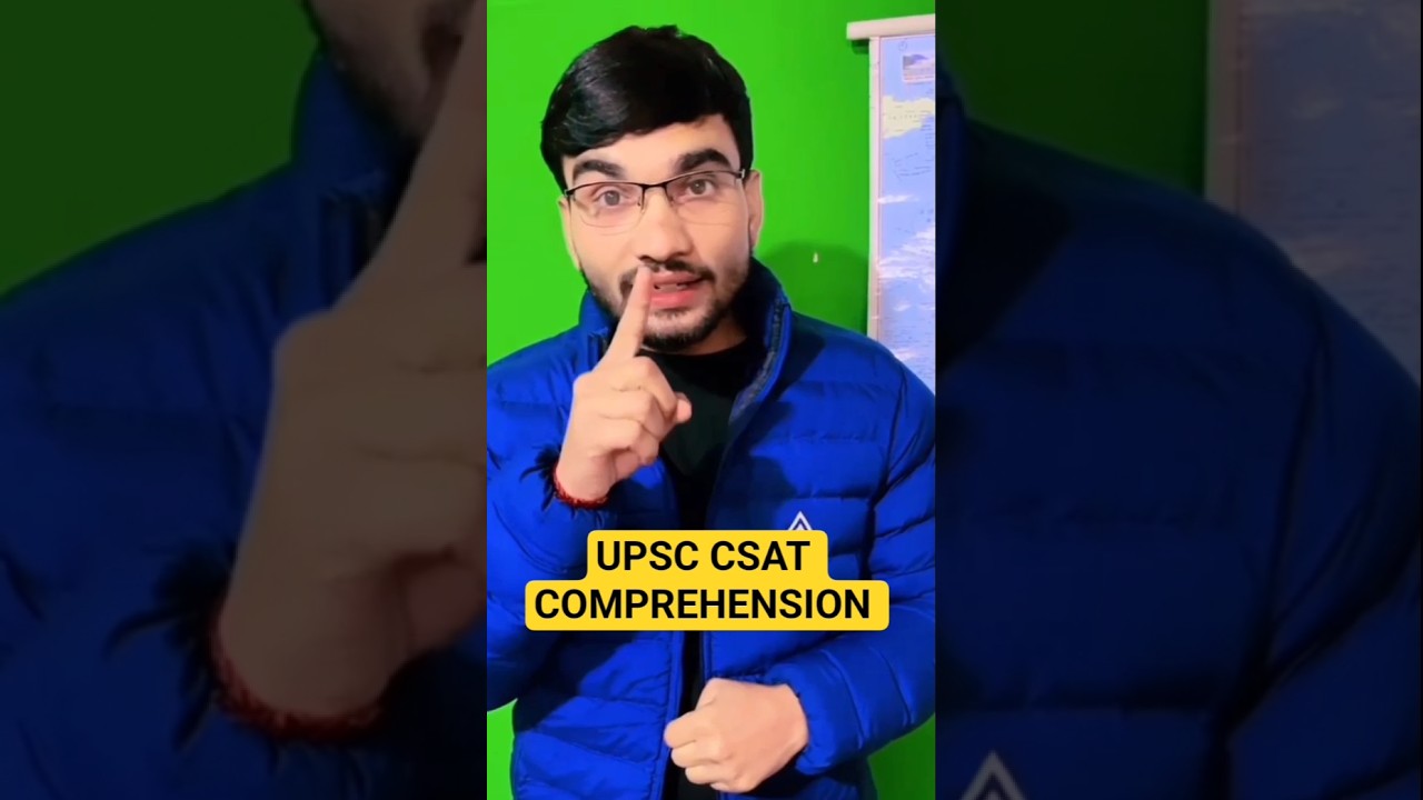 UPSC CSAT 🔥 | Comprehension 🔥 | upsc Comprehension 🔥 | csat previous year question paper