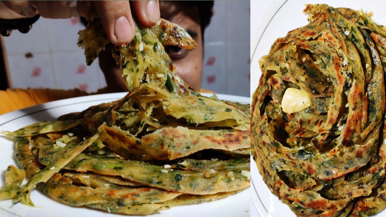 Meethi Garlic Lachha Paratha Recipe| Methi paratha| Garlic Lacha paratha | roshan__rishi