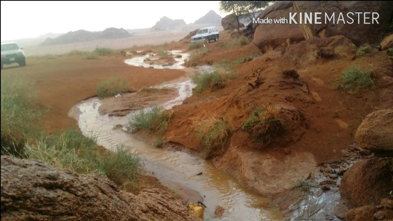 تغطية امطار مفرق الهميج شرق الحناكيه 70 كيلو يوم السبت الموافق 1437/5/25