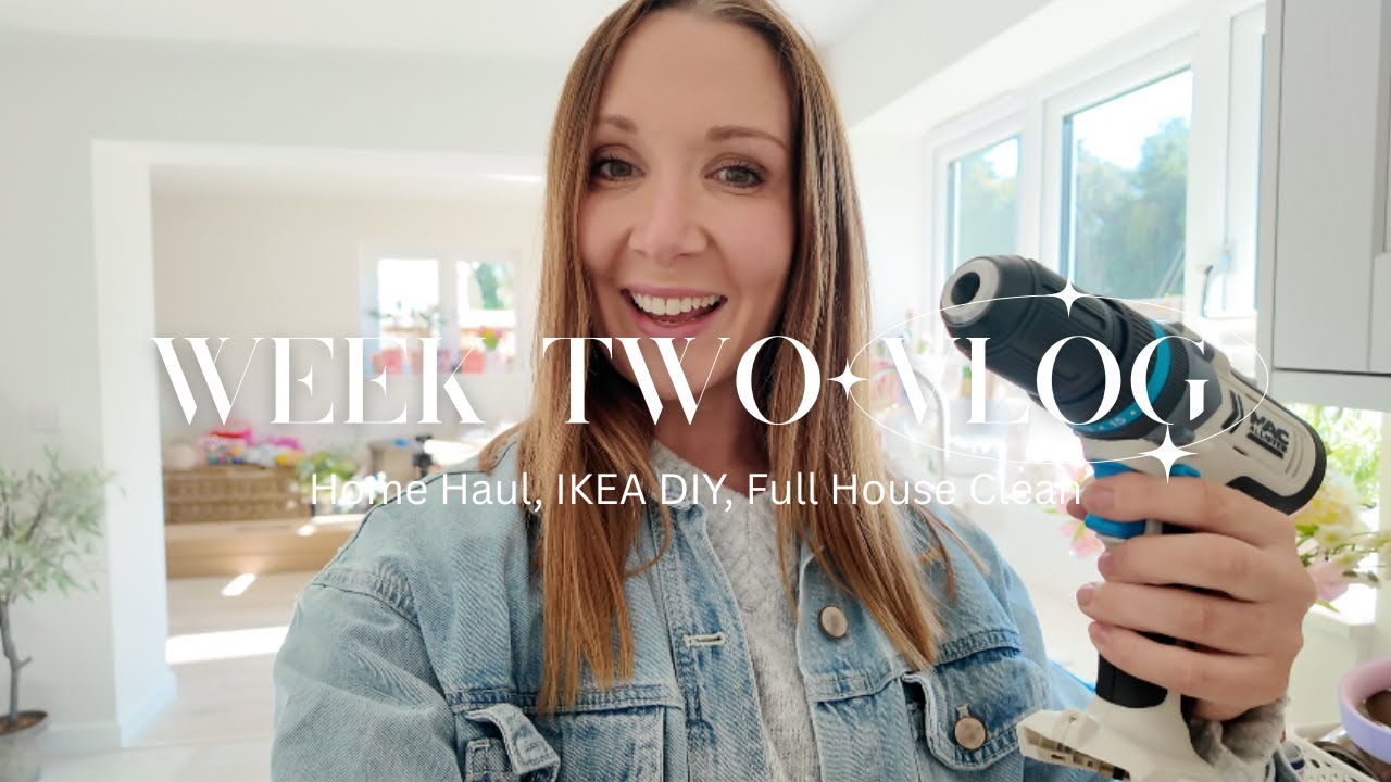 Week 2 in My New Home | Building My Media Wall, Styling IKEA Havsta & First Full House Clean!