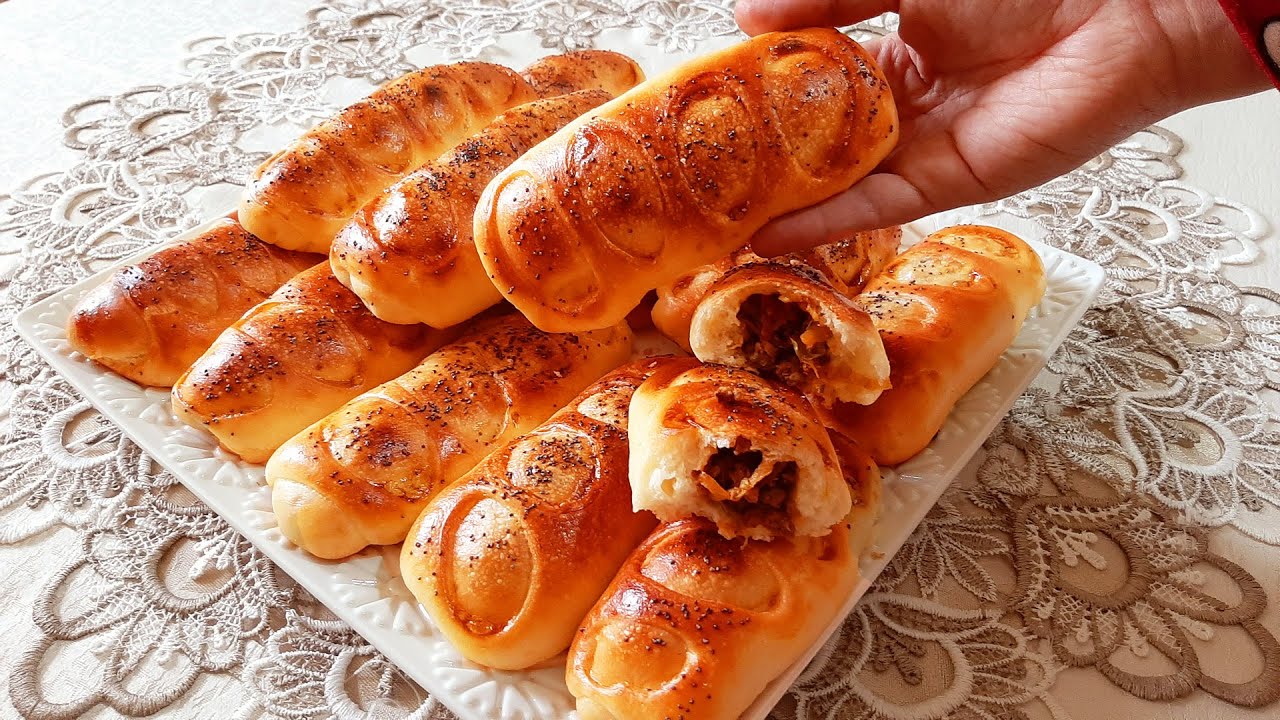 فطائر تحفة محشوة بشكل جديد بعجينة سحرية أهش من القطن بدون حليب وبدون دلك والطعم ولا اروع 😍😋