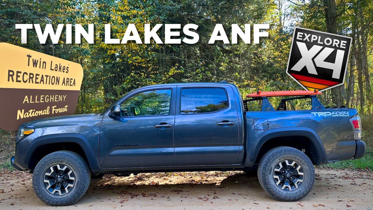 Exploring Twin Lakes Allegheny National Forest in Toyota Tacoma
