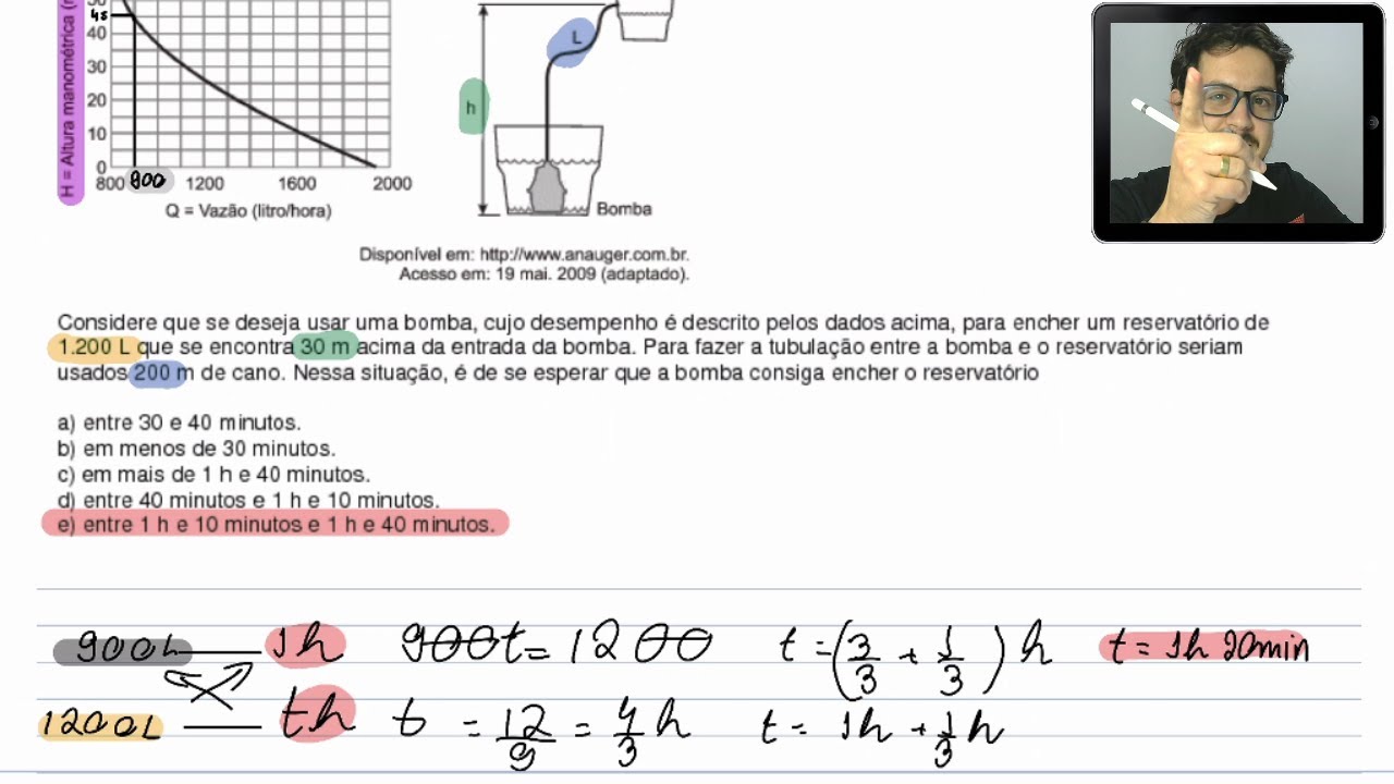 ENEM 2009 cancelada / Vazão