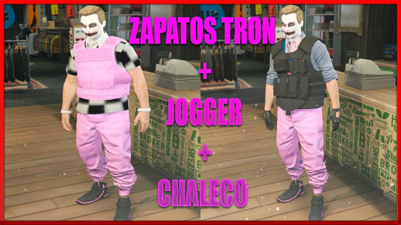 COMO CREAR MEGA CONJUNTOS* JOGGERS + ZAPATOS TRON + CHALECO COLORES  | GTA V