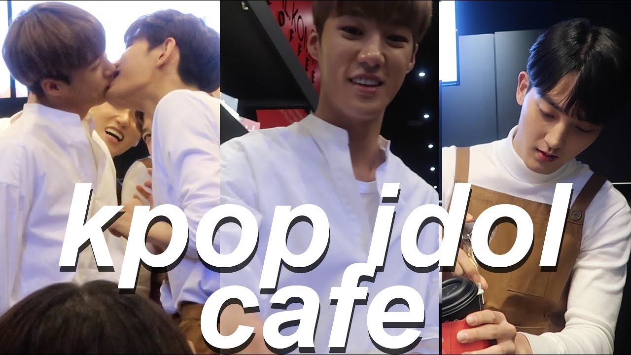 KPOP IDOLS WORKING A CAFE?! - Vlog