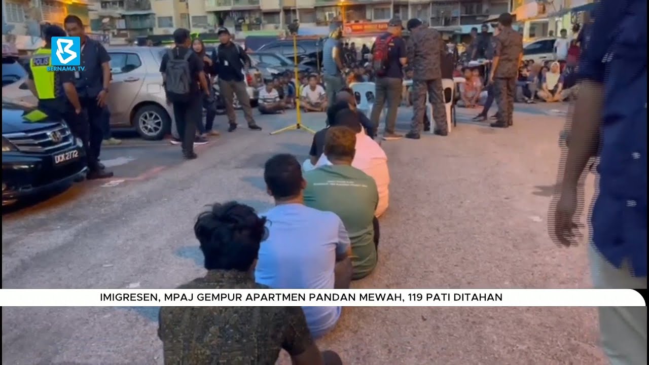 Imigresen, MPAJ gempur apartmen Pandan Mewah, 119 PATI ditahan