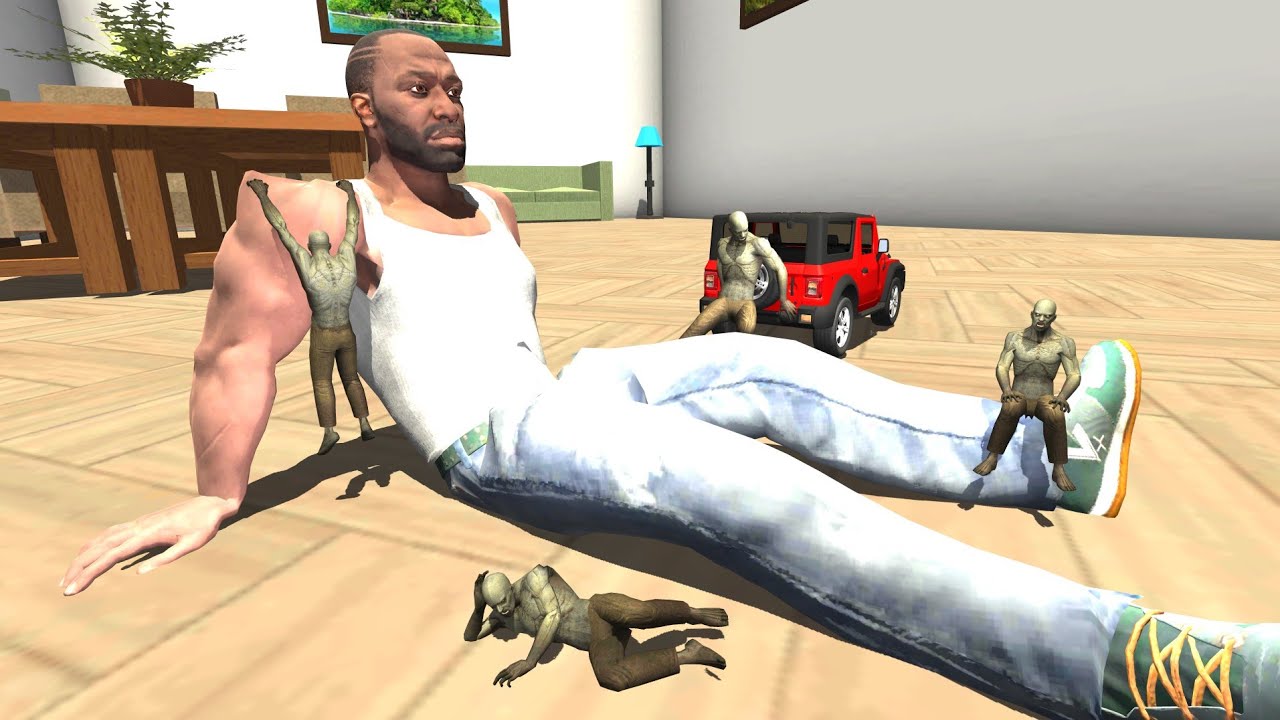 Found Tiny Zombie - INDIAN BIKES DRIVING 3D