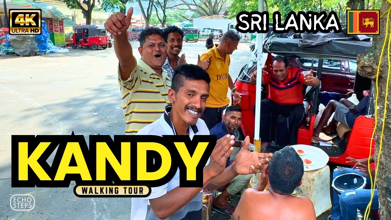 KANDY 4K Walking Tour (No Talking) | Sri Lanka's Cultural Capital