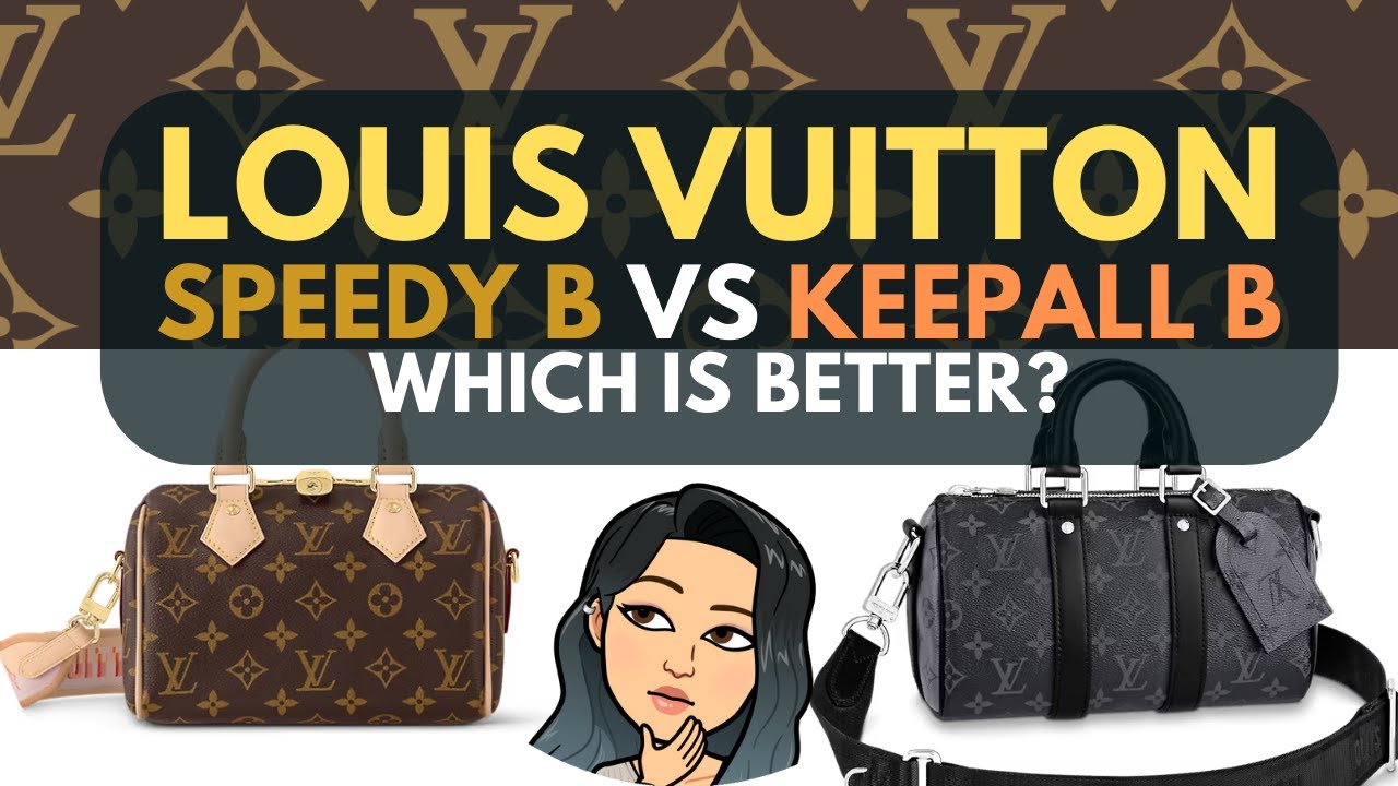 LOUIS VUITTON SPEEDY VS KEEPALL WORTH IT? 🥰 💓 LV SPEEDY B BAG REVIEW SPEEDY B 20 VS KEEPALL B 25