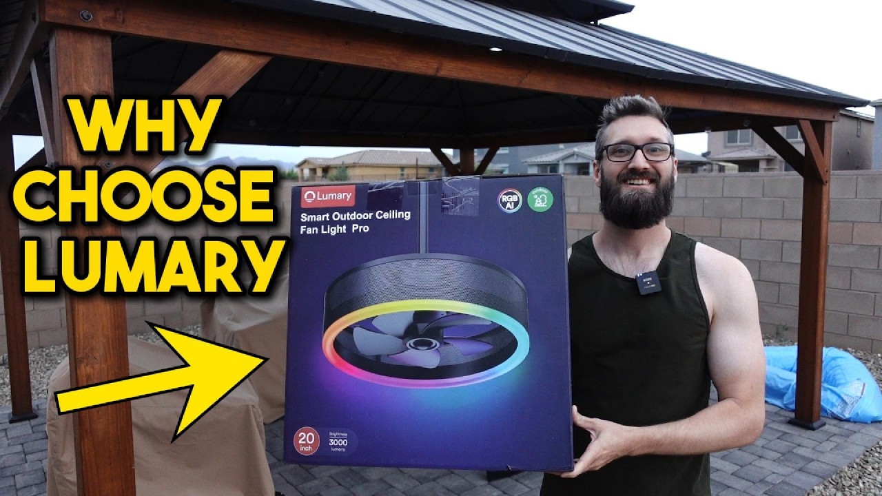 Уличный потолочный вентилятор Lumary RGB 20 дюймов 2