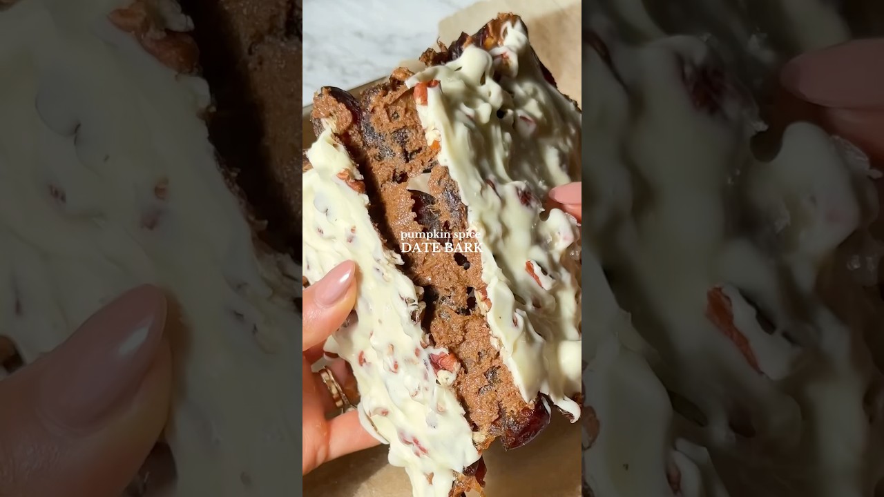 Pumpkin Spice Date Bark - RECIPE BELOW