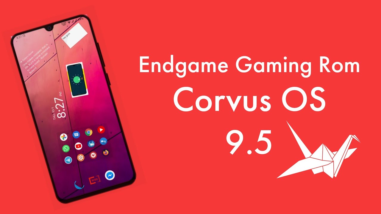 Best Gaming Rom for Redmi Note 8 with App Lock | Corvus OS 9.5 Endgame Official