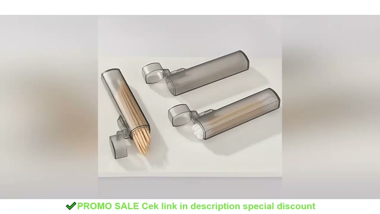 Portable Plastic Toothpick Case - Clear Toothpick Holder for Outdoor Travel, Kitchen, and Restaurant