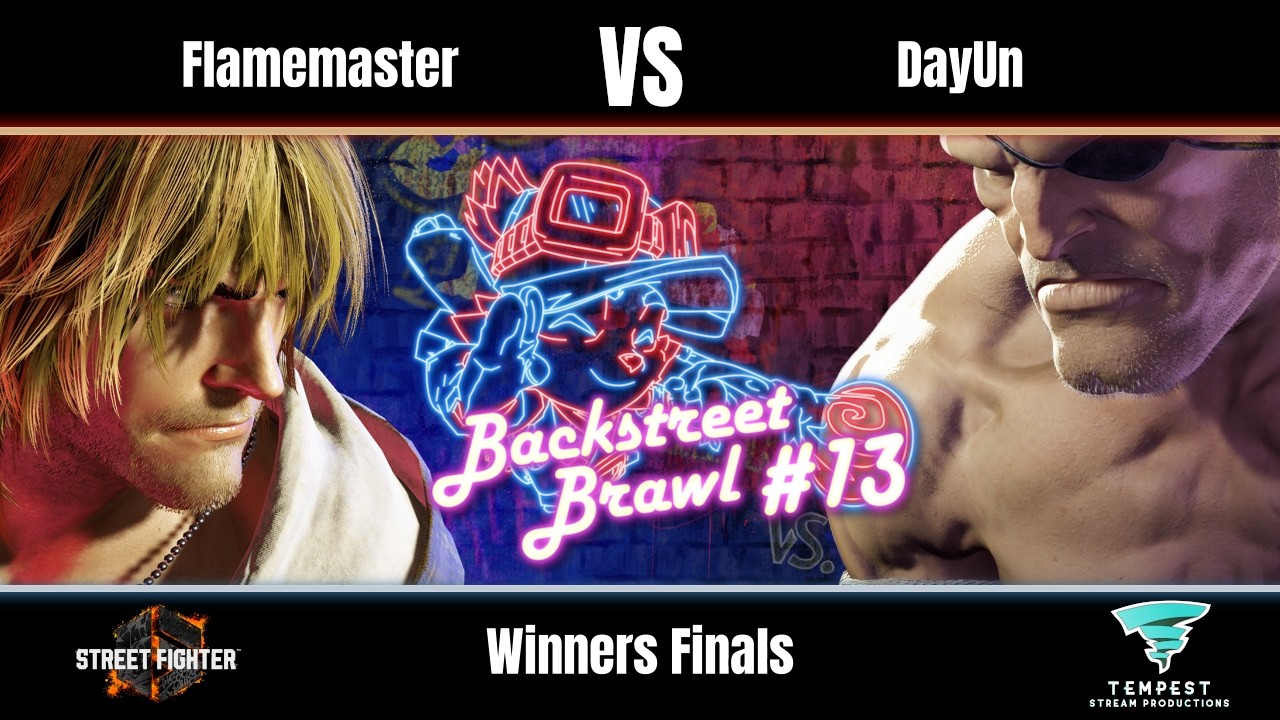 Flamemaster (Ken) vs DayUn (Sagat) - Street Fighter 6 Winners Finals - Backstreet Brawl #13