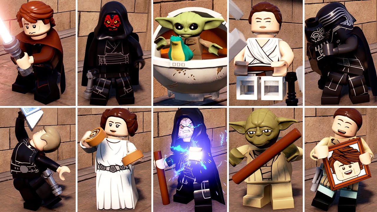 Лучшие/Самые смешные анимации бездействия персонажей в LEGO Star Wars The Skywalker Saga (со DLC)