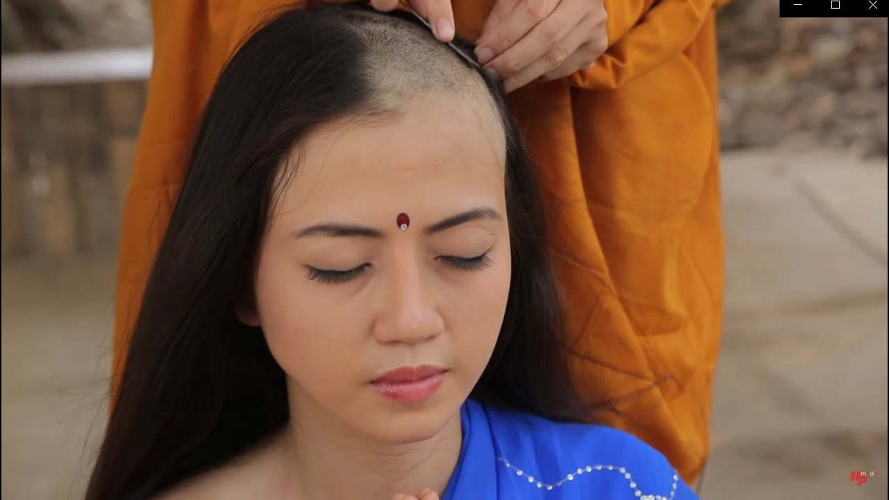 Vietnam Actress Haircut and Head Shave as Nun in TV Series