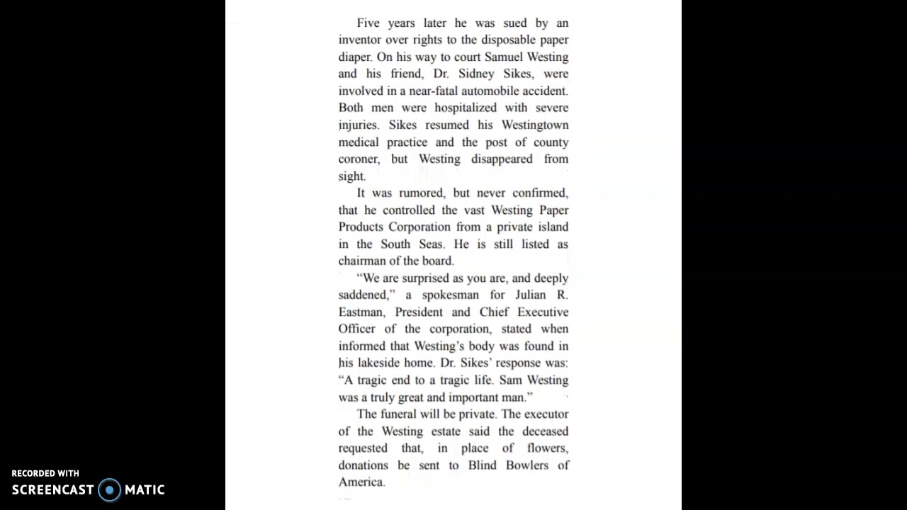 The Westing Game: Chapter 4