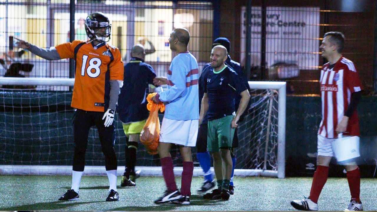 Insane NFL Fan Causes Havoc In London - Super Bowl Prank