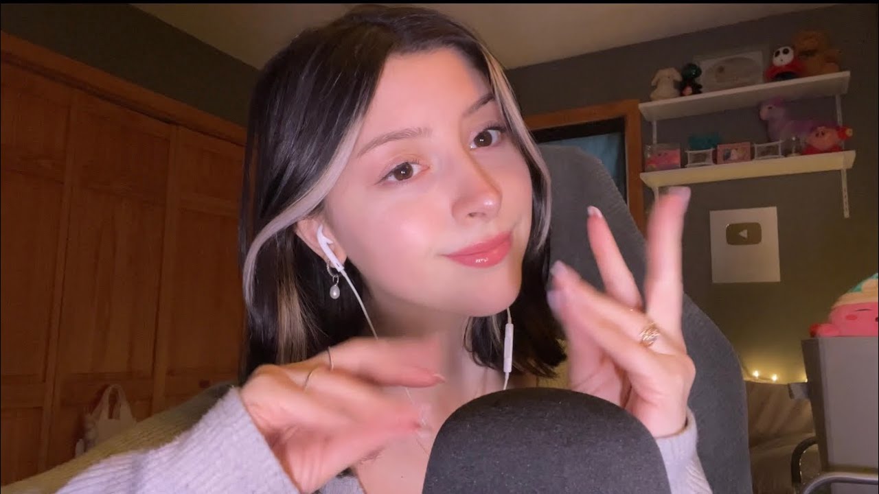 ASMR Inaudible Whispers & Hand Sounds 🫶🏻🫧 up close mouth sounds, whispers, visual triggers