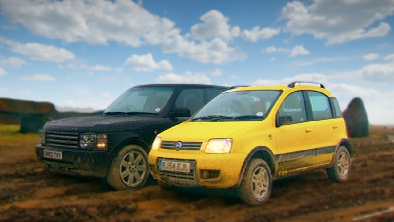 Fiat Panda 4x4 vs Range Rover - Fifth Gear