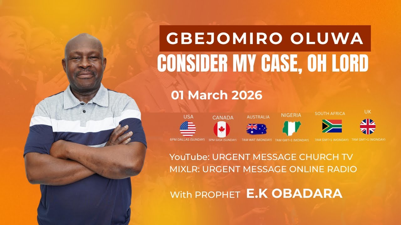 Oh Lord consider my case LIVE || Gbejomiro || 01/03/2026