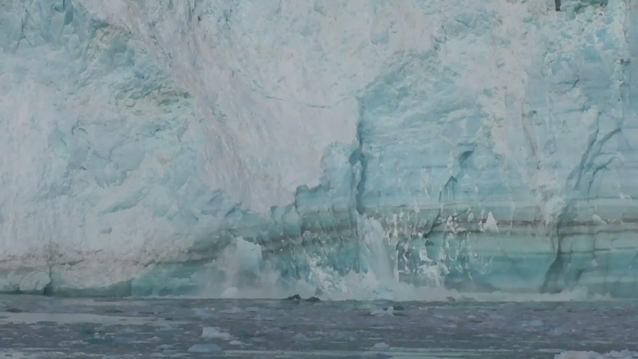 Multiple Calvings at Hubbard Glacier