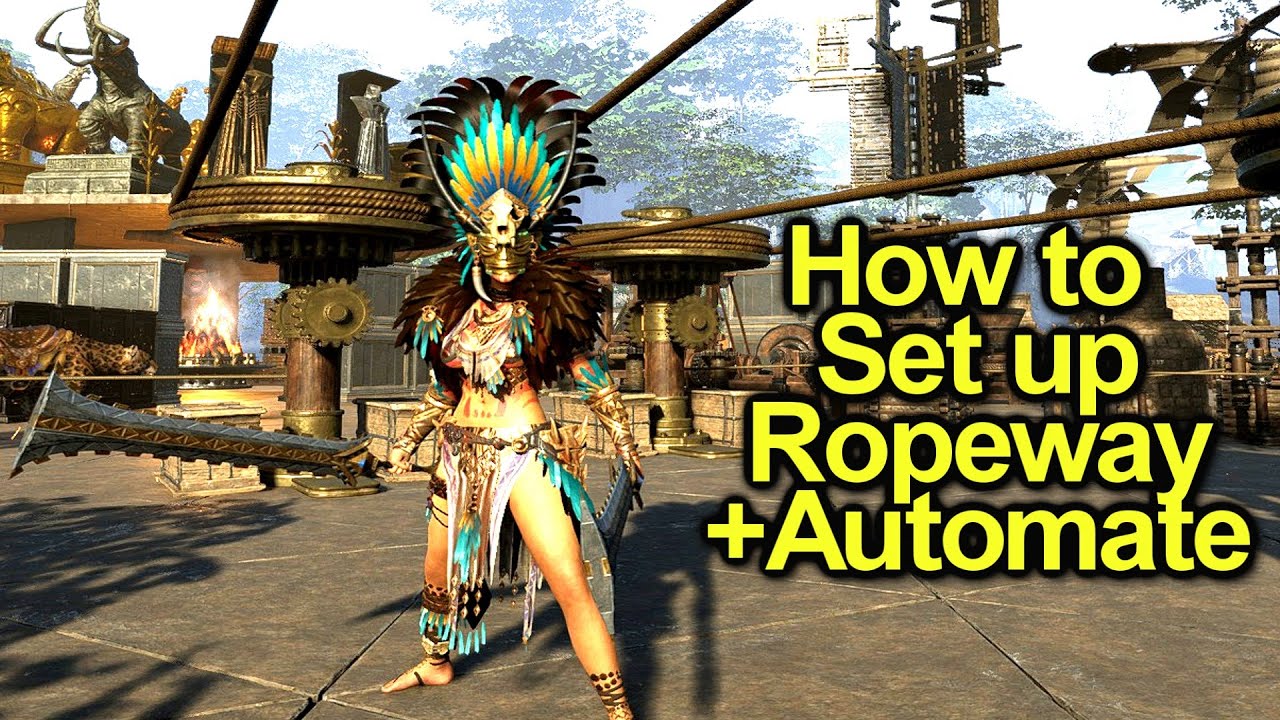 How to Set up Power Ropeway System and Fully Automate it | Tips and More | Soulmask