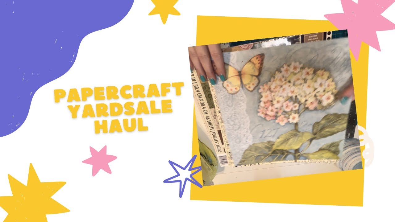 Another yard sale paper craft and junk journal craft haul.