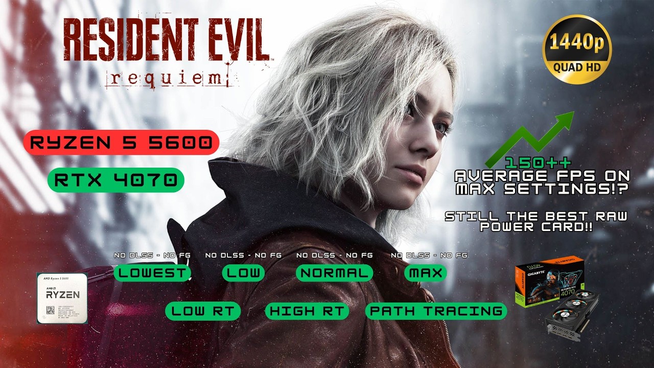 RTX 4070 is still a powerful card in 1440p! - RESIDENT EVIL REQUIEM BENCHMARK