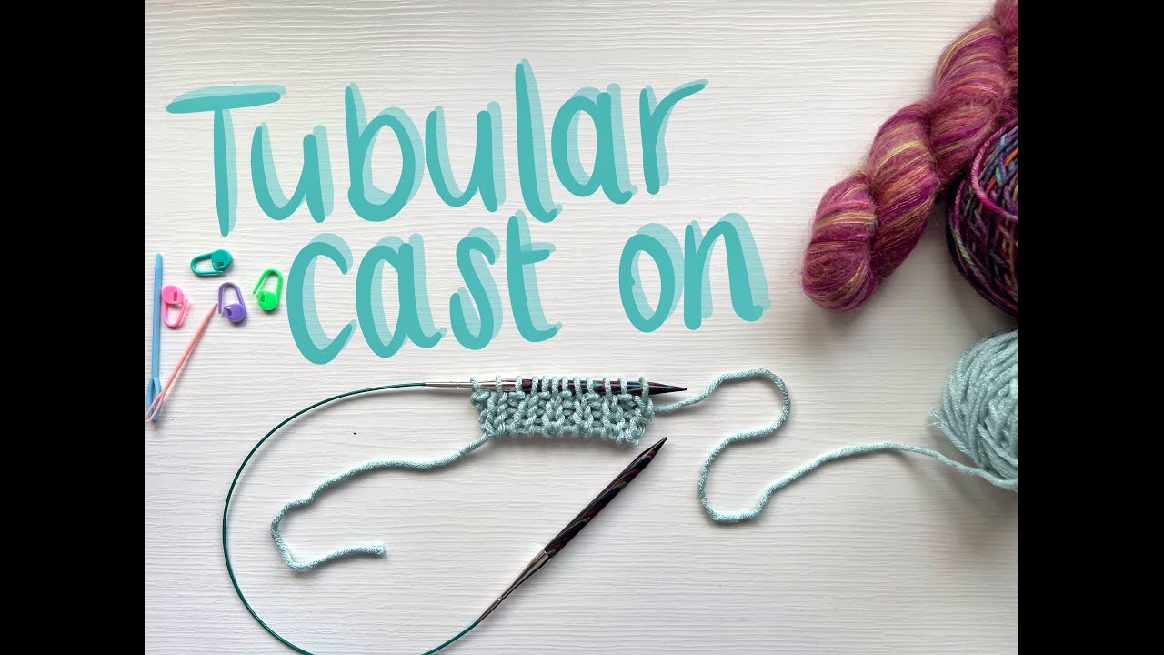 Tubular/Italian cast on | Montaje tubular/italiano- Knitting tutorial (ENG/ESP)