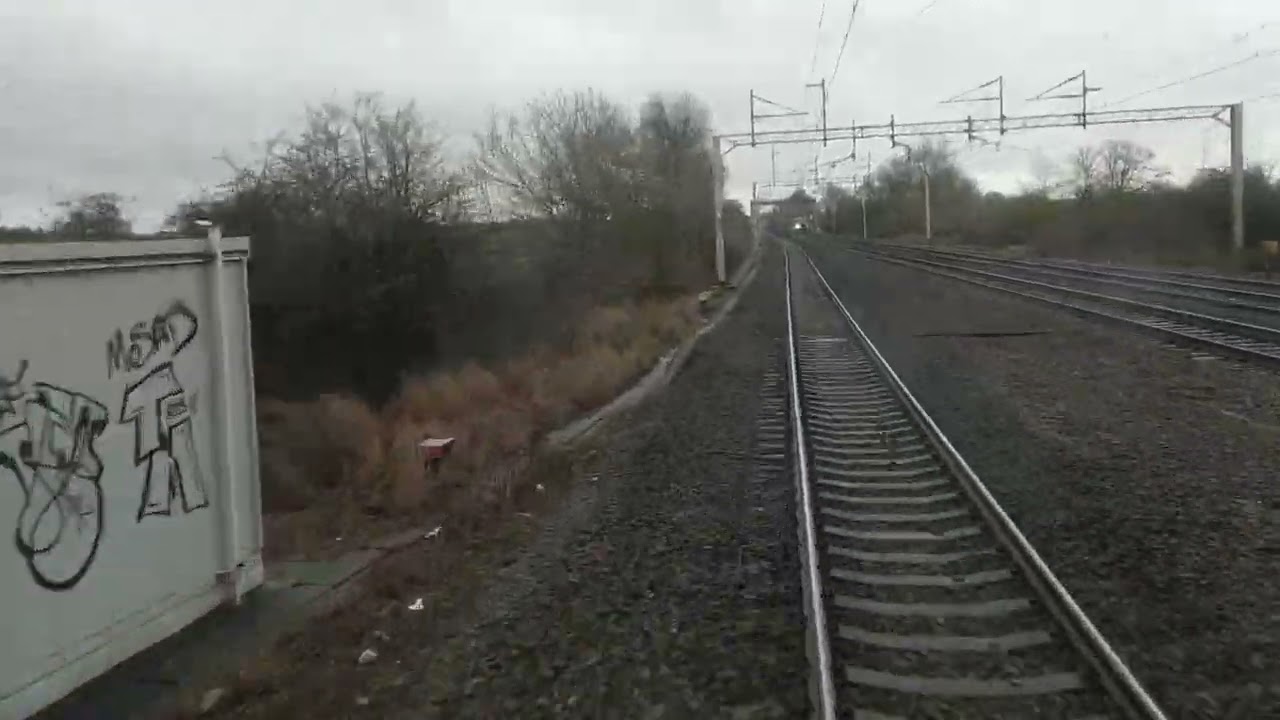 Class 350 Nuneaton to Rugby Slow Line Drivers Cab View