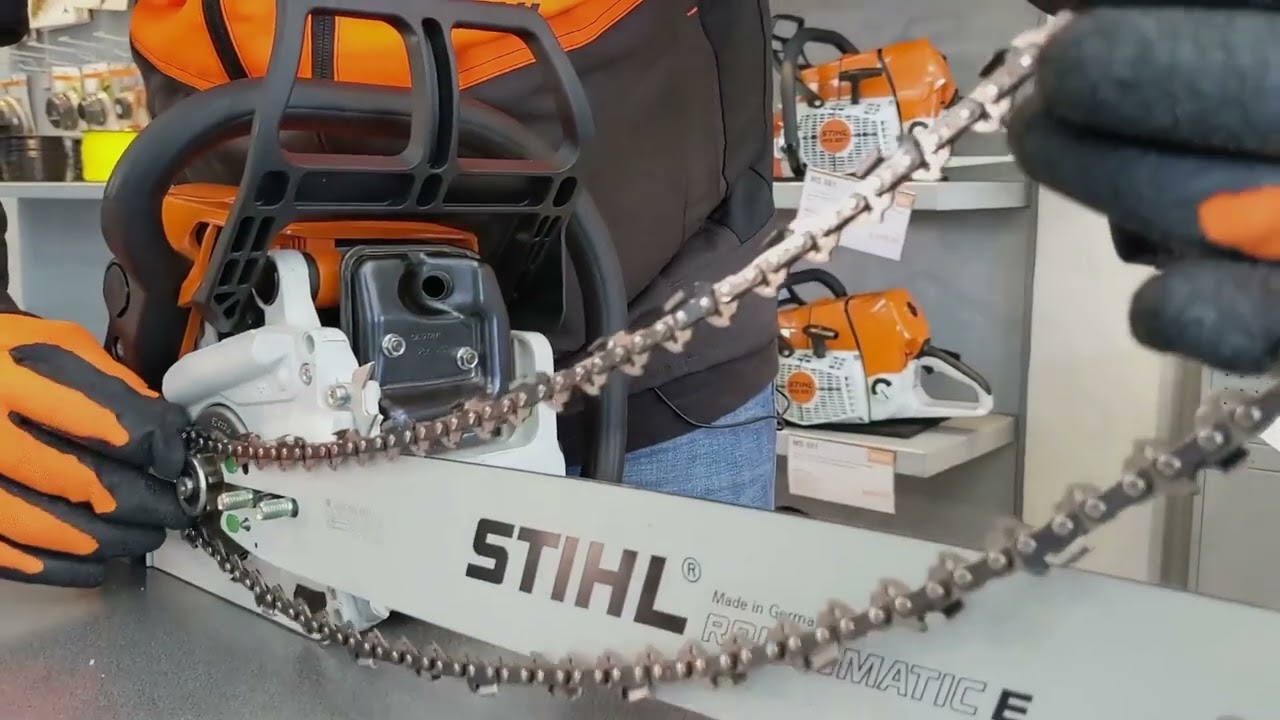 Como montar y cambiar espada y cadena de tu motosierra STIHL - Entrega t&eacute;cnica