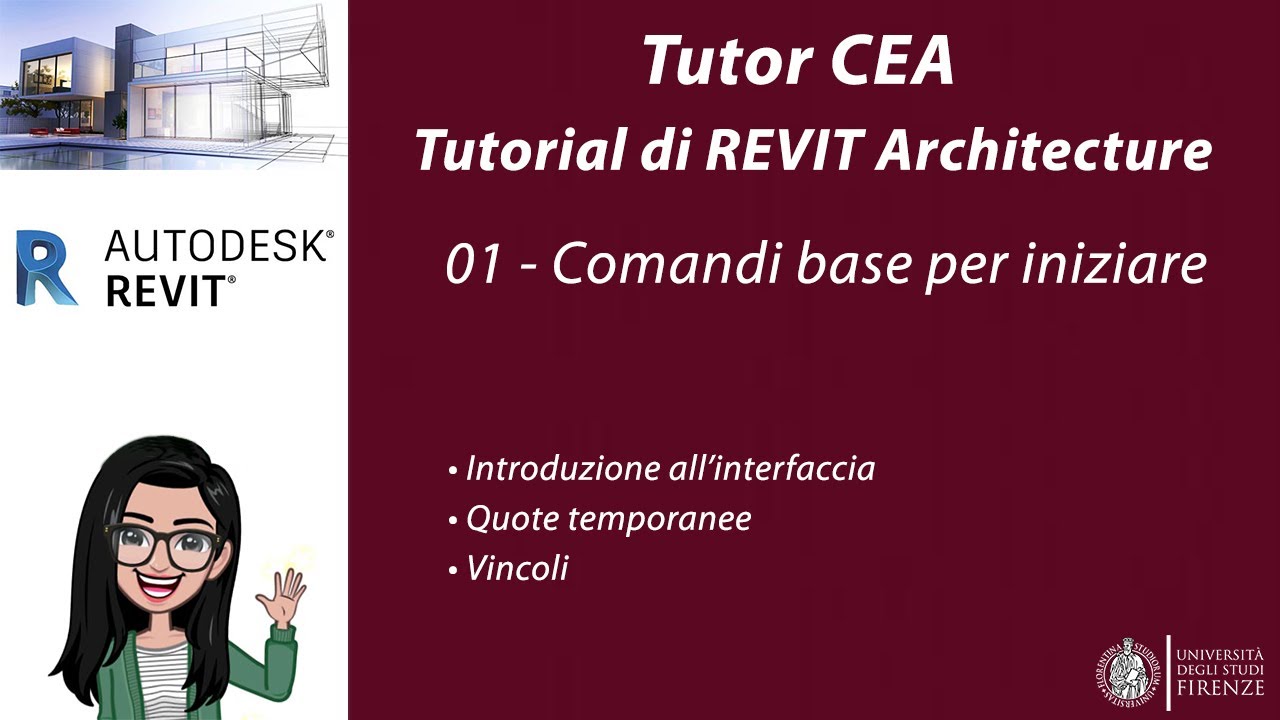 01. REVIT Architecture - Comandi base per iniziare