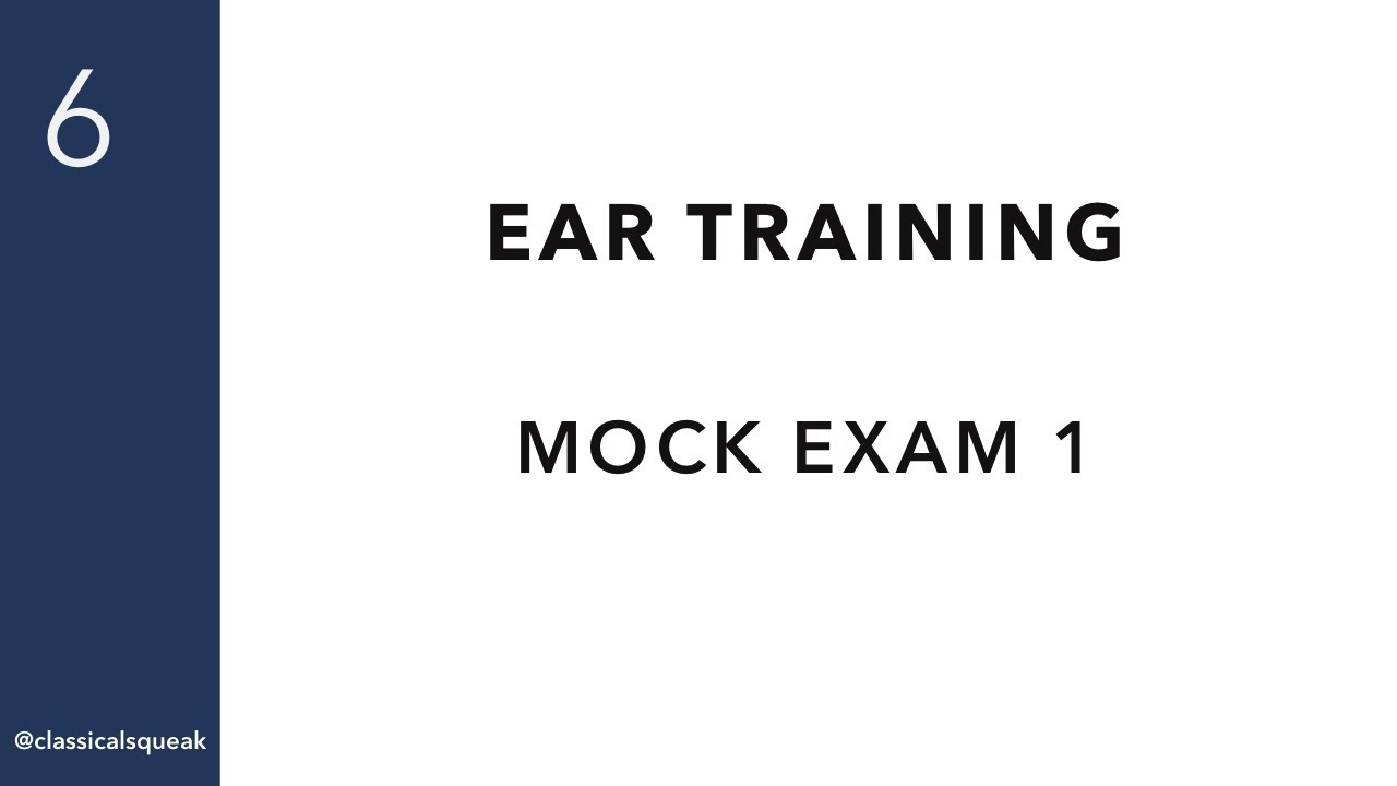 RCM Level 6 Mock Examination (Ear Training) | Set 1 | Interval, Chord, Chord Progression, Playback