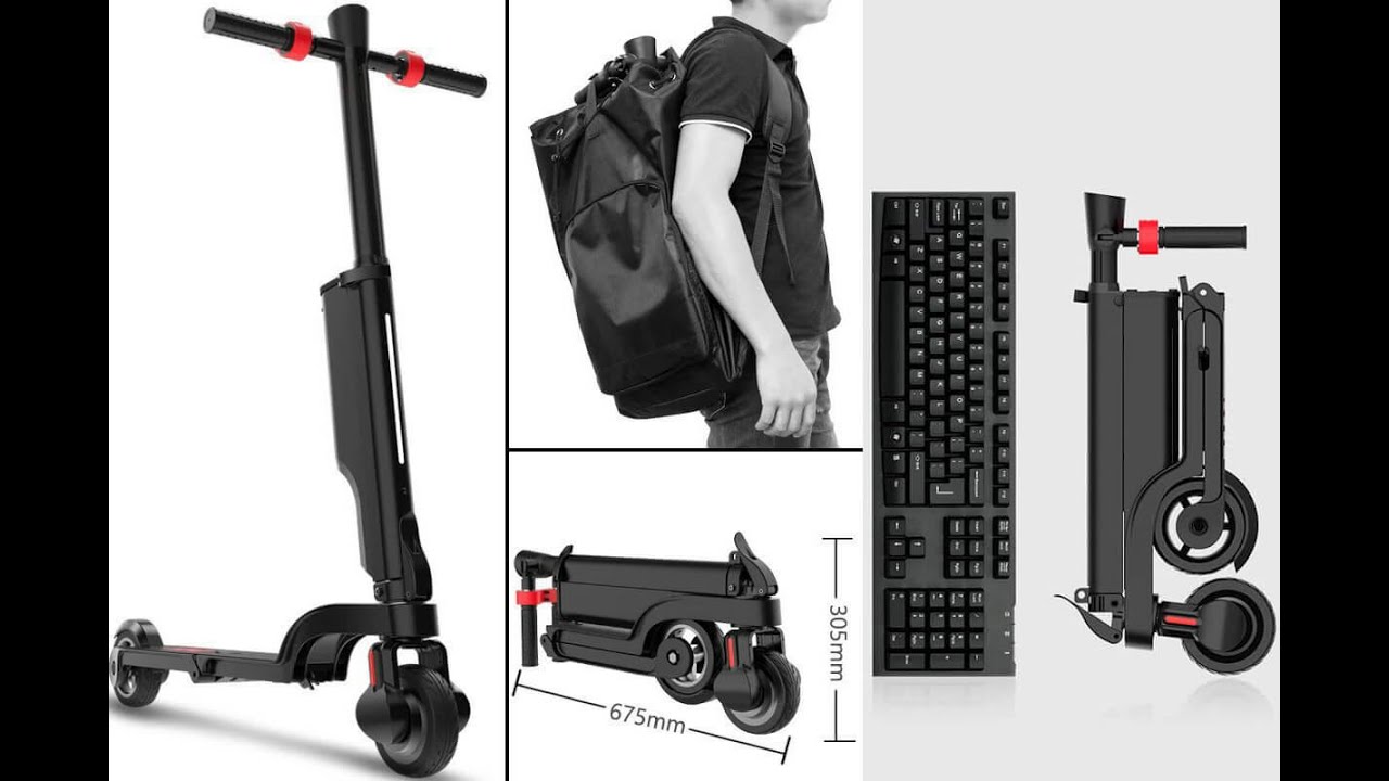 HX X6 Electric Scooter - A real backpack E scooter