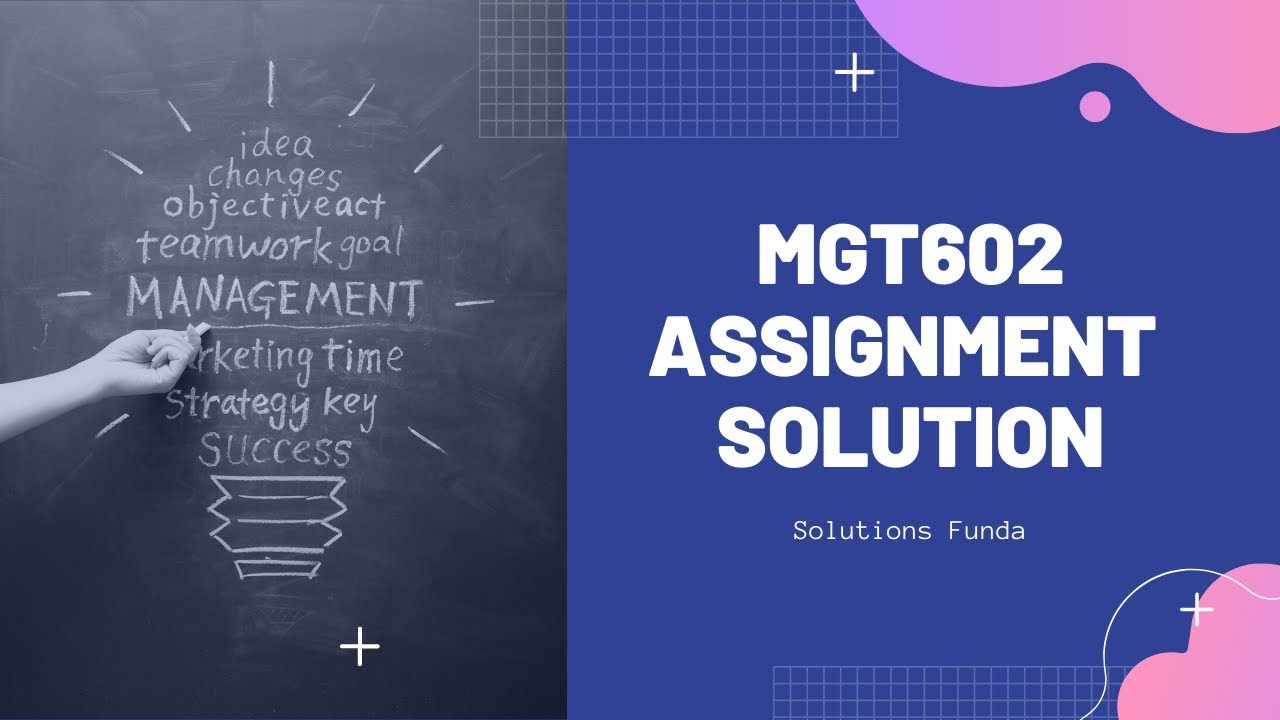 Mgt602 Assignment 1 Solution