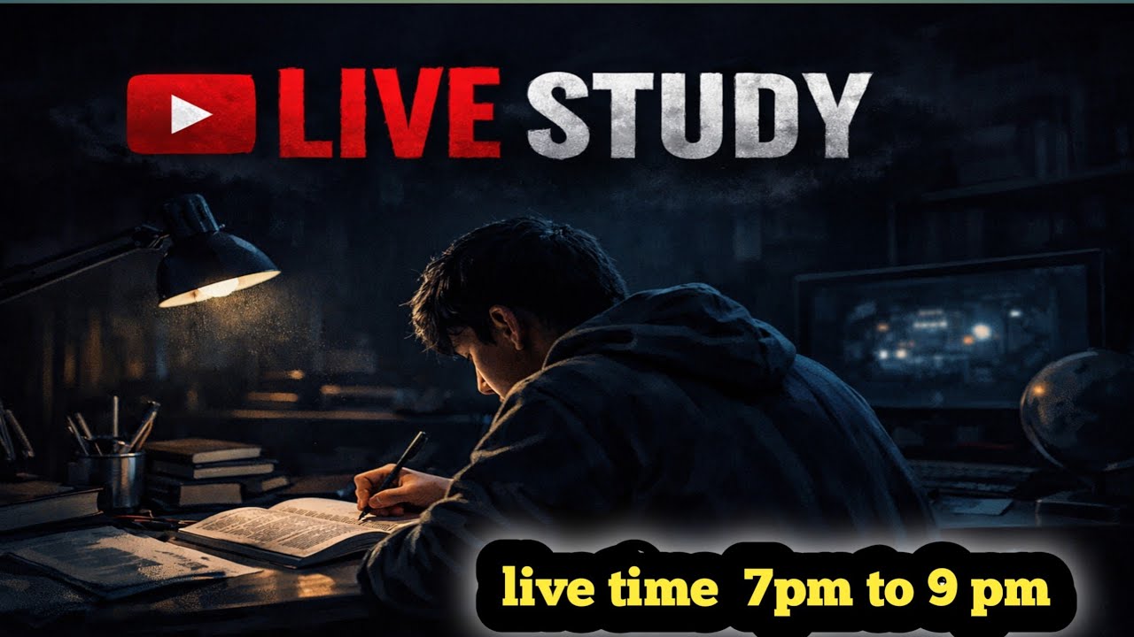 Daily live study   #live #study #100k  #100kview #youtube