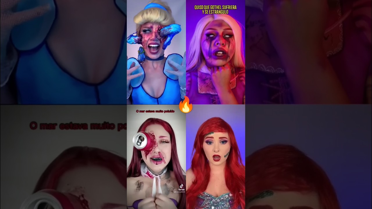 disney makeup😈🔥 challenge 🔥.. #makeup #disneymakeup #shorts #disney