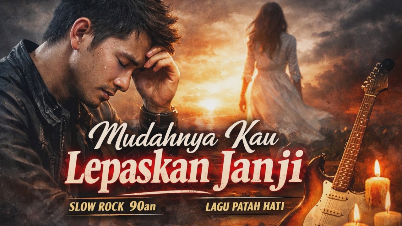 MUDAHNYA KAU LEPASKAN JANJI – Lagu Slow Rock Melayu 90an Paling Sedih | Lagu Patah Hati Terbaru