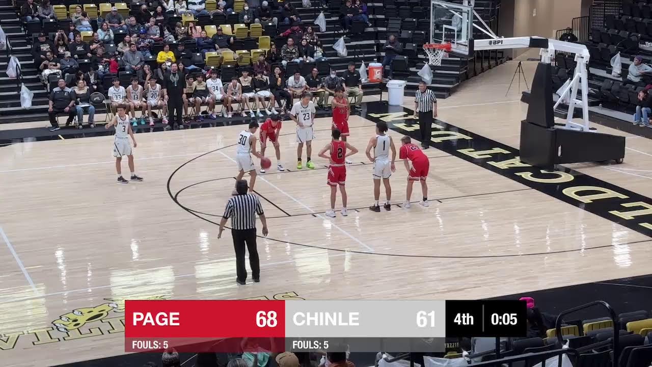 2024-01-12 Chinle Basketball vs Page