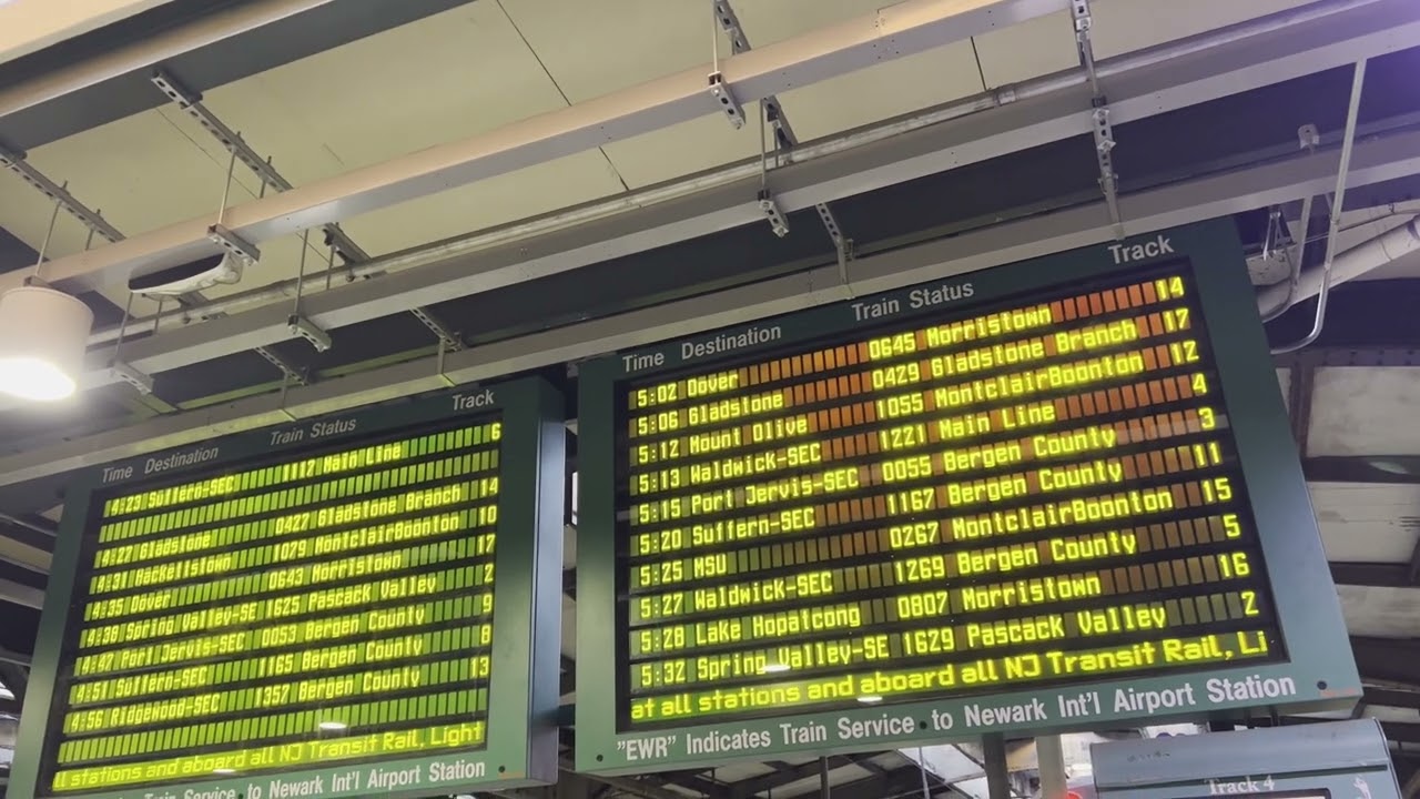 NJ Transit Hoboken Terminal Announcement & Departure Board Compilation Nov 11 Nov 23 and Dec 17 2021