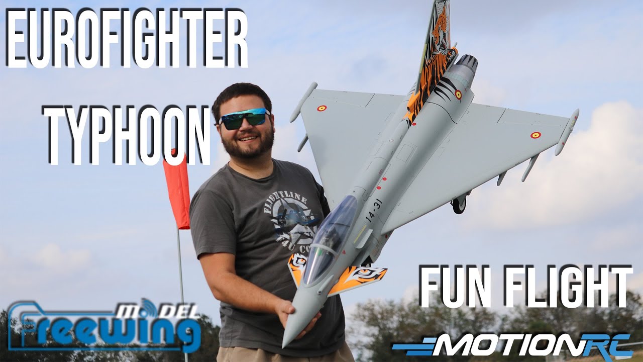 Полёт истребителя Freewing Eurofighter Typhoon 90mm EDF в авиасалоне Florida E-Jets | Motion RC