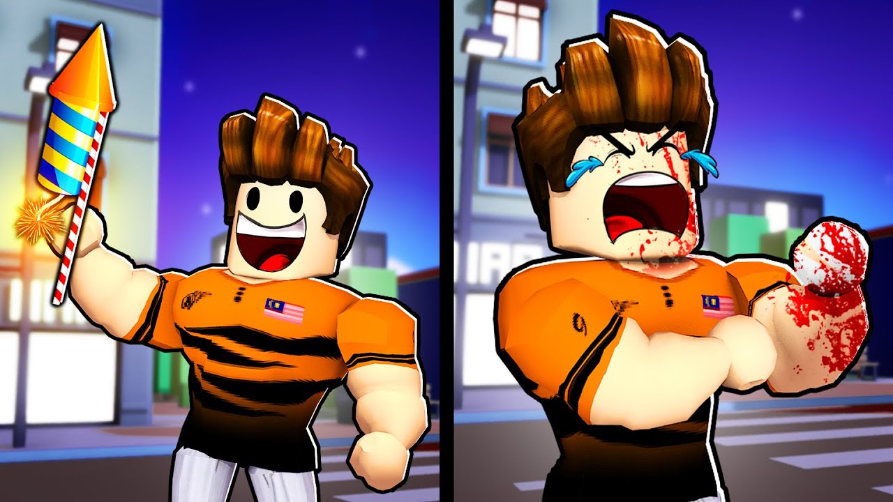 Main Mercun Paling Bahaya Sampai Tangan Putus!!! 🥶🥶🥶 (Roblox Malaysia)