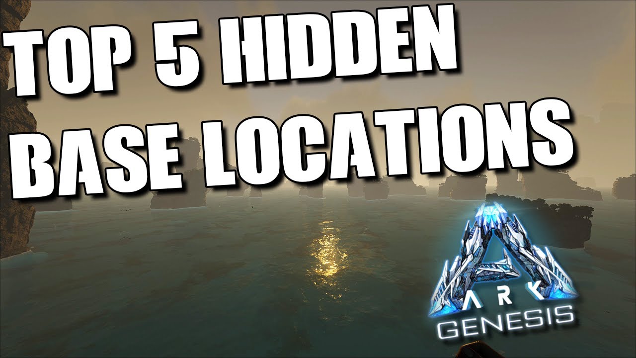 Ark Genesis Top 5 Hidden Base Locations - Super Hidden Ratholes and Secrets Spots