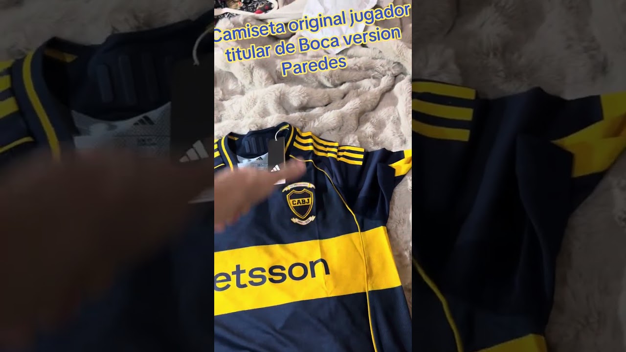 Camiseta original de Boca Juniors version jugador version Paredes