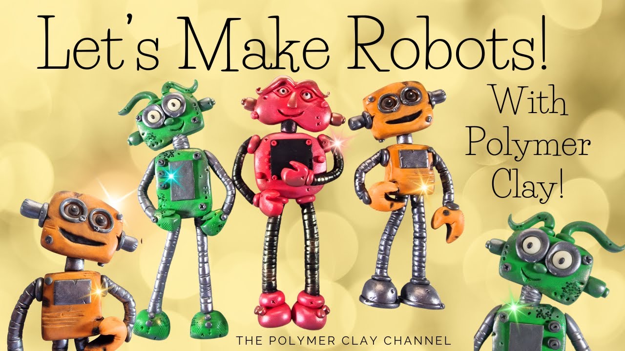 HOW TO: Make ROBOTS with POLYMER CLAY! #robot #artsandcrafts #clay #crafts