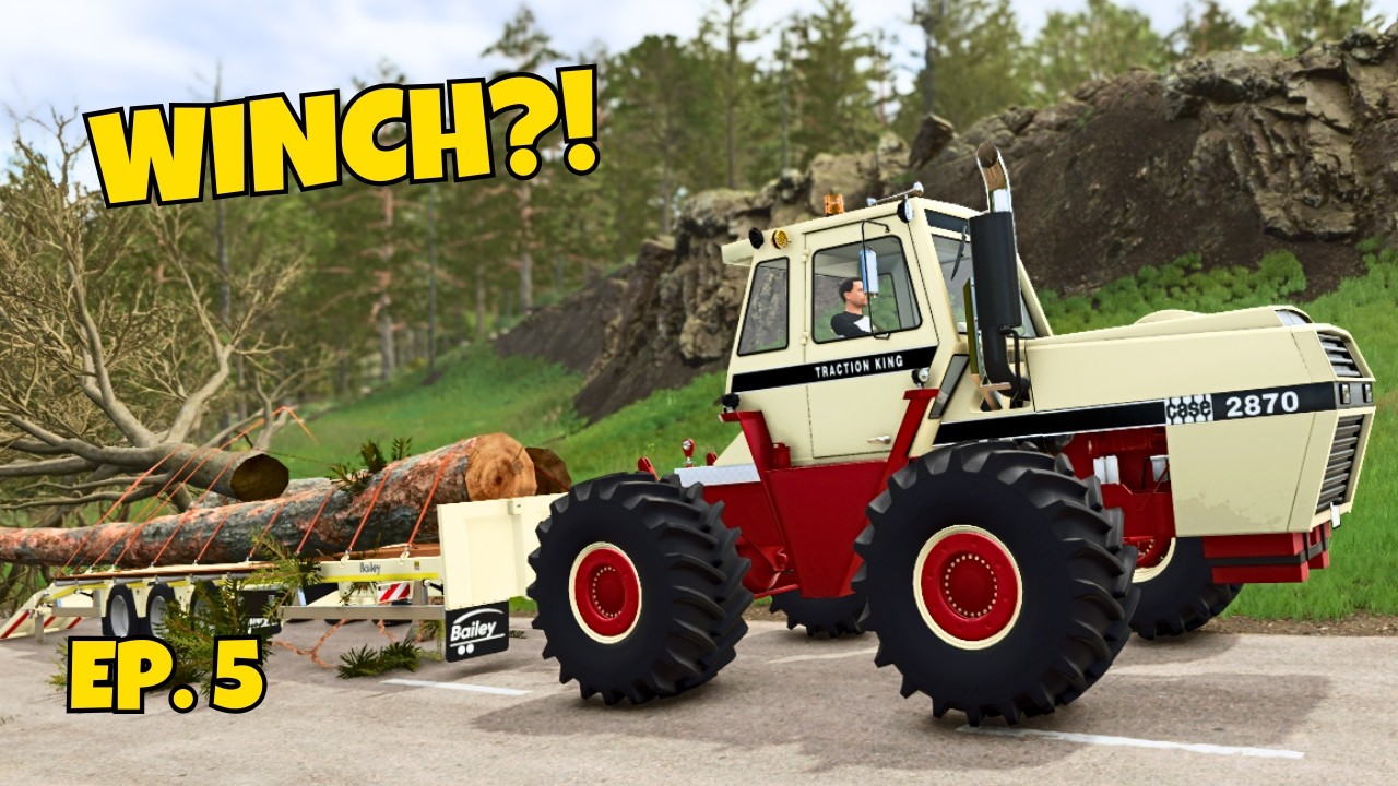 FS25 - MI-AM LUAT REMORCĂ BUNĂ LA TOATE...INCLUSIV LA PĂDUREI! | KINLAIG HIGHLANDS FISHING DLC EP. 5