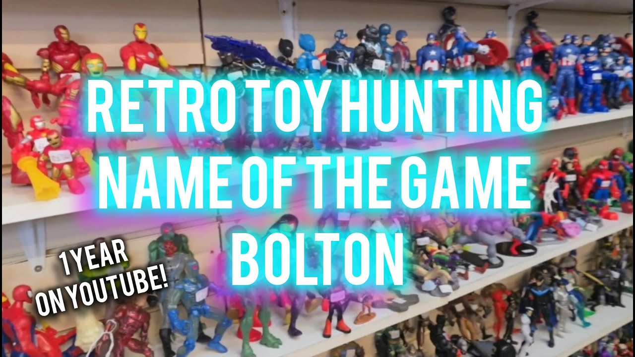 Retro Toy Hunting @ Name of the Game Bolton, Manchester! 1 Year on Youtube!